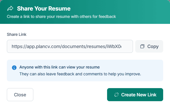 Share Your Resume